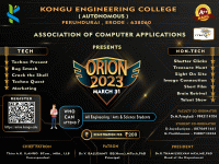 Orion 2023 National Level Technical Symposium Poster